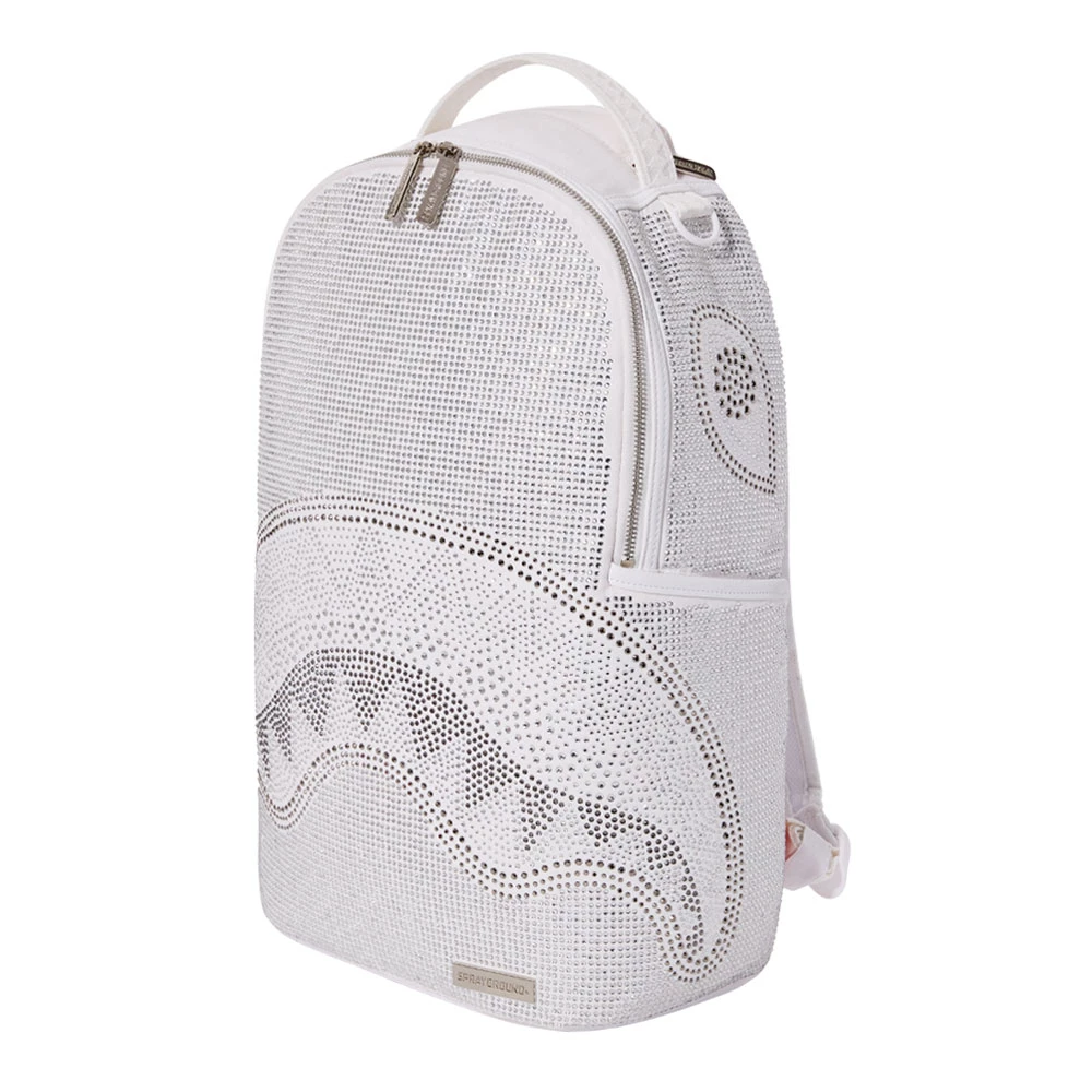 SPRAY GROUND Sprayground Trinity DLX Backpack - White / Silver