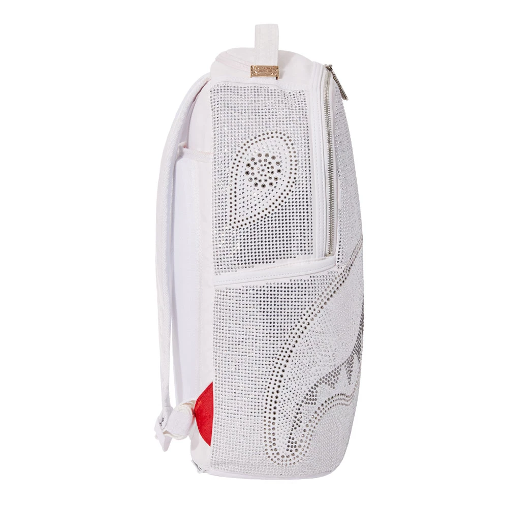 SPRAY GROUND Sprayground Trinity DLX Backpack - White / Silver