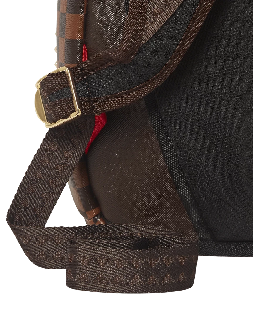 SPRAY GROUND Sprayground Sharks In Paris Polaris (DLXV) Backpack - Brown Check / Gold