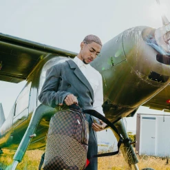 SPRAY GROUND Sprayground Sharks In Paris Polaris (DLXV) Backpack - Brown Check / Gold