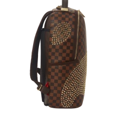SPRAY GROUND Sprayground Sharks In Paris Polaris (DLXV) Backpack - Brown Check / Gold