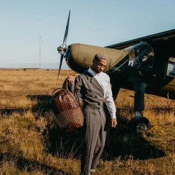 SPRAY GROUND Sprayground Sharks In Paris Polaris (DLXV) Backpack - Brown Check / Gold