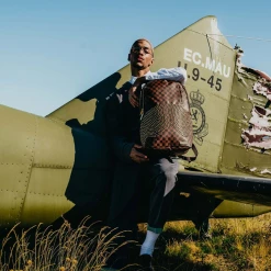 SPRAY GROUND Sprayground Sharks In Paris Polaris (DLXV) Backpack - Brown Check / Gold