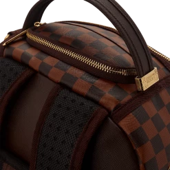 SPRAY GROUND Sprayground Sharks In Paris Polaris (DLXV) Backpack - Brown Check / Gold