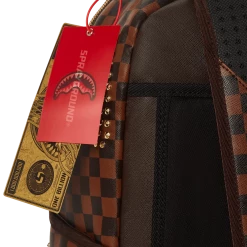 SPRAY GROUND Sprayground Sharks In Paris Polaris (DLXV) Backpack - Brown Check / Gold