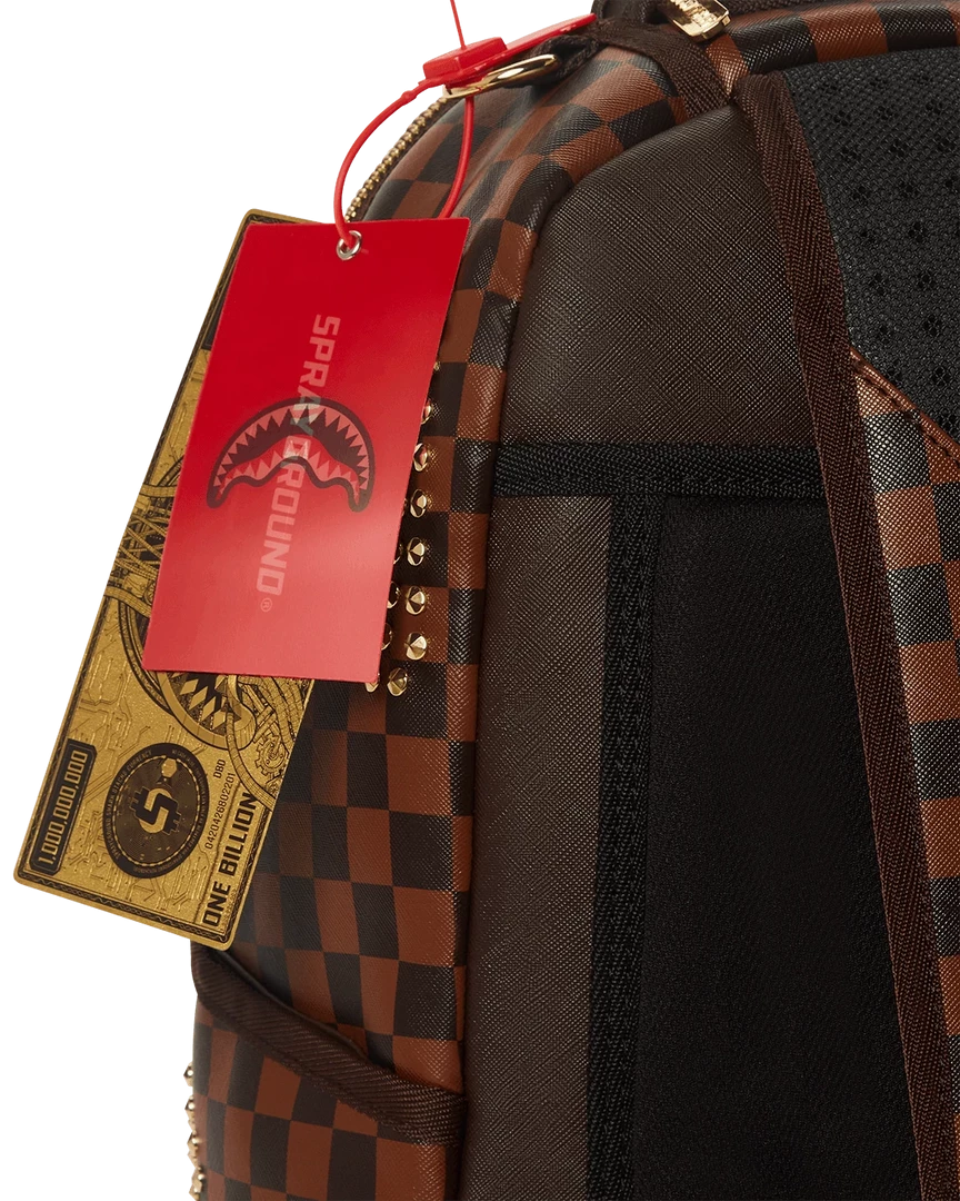 SPRAY GROUND Sprayground Sharks In Paris Polaris (DLXV) Backpack - Brown Check / Gold