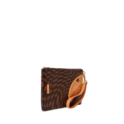 SPRAY GROUND Sprayground Trippy Henny Crossover Clutch Bag - Brown Check