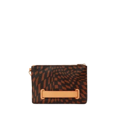 SPRAY GROUND Sprayground Trippy Henny Crossover Clutch Bag - Brown Check