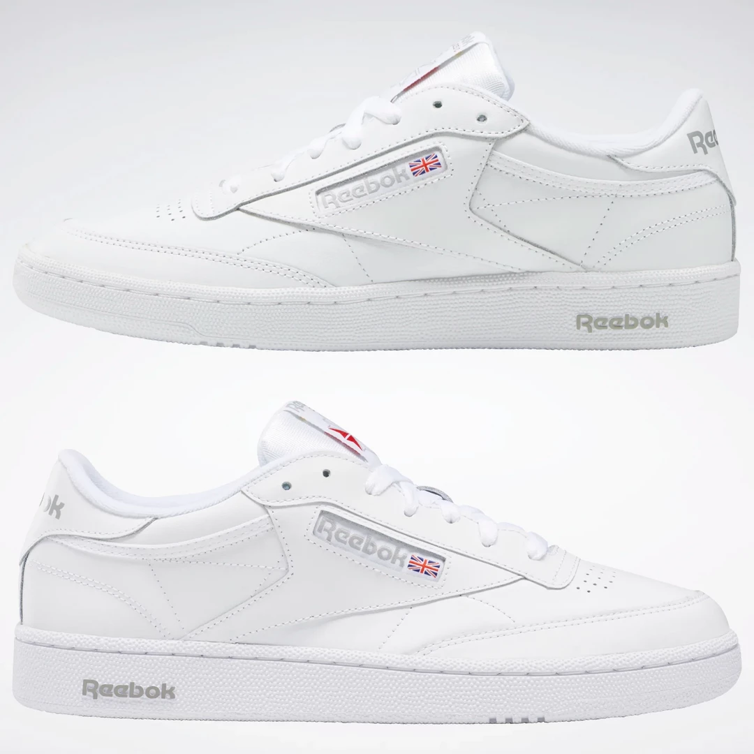 Reeboks Men's Club C 85 Shoes - White / Sheer Grey