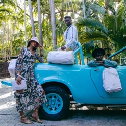 SPRAY GROUND Sprayground 3AM Le Blanc Duffel Bag - White / Grey