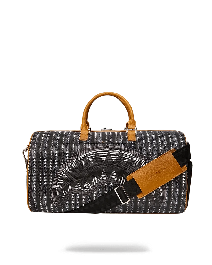 SPRAY GROUND Sprayground Illuchains Duffel Bag - Black / Silver / Brown