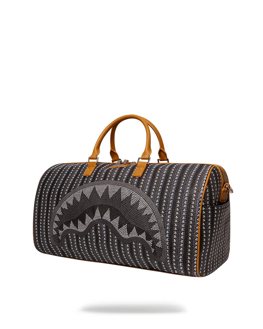 SPRAY GROUND Sprayground Illuchains Duffel Bag - Black / Silver / Brown