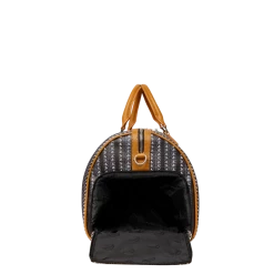 SPRAY GROUND Sprayground Illuchains Duffel Bag - Black / Silver / Brown