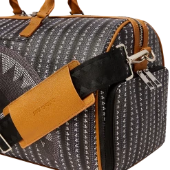 SPRAY GROUND Sprayground Illuchains Duffel Bag - Black / Silver / Brown