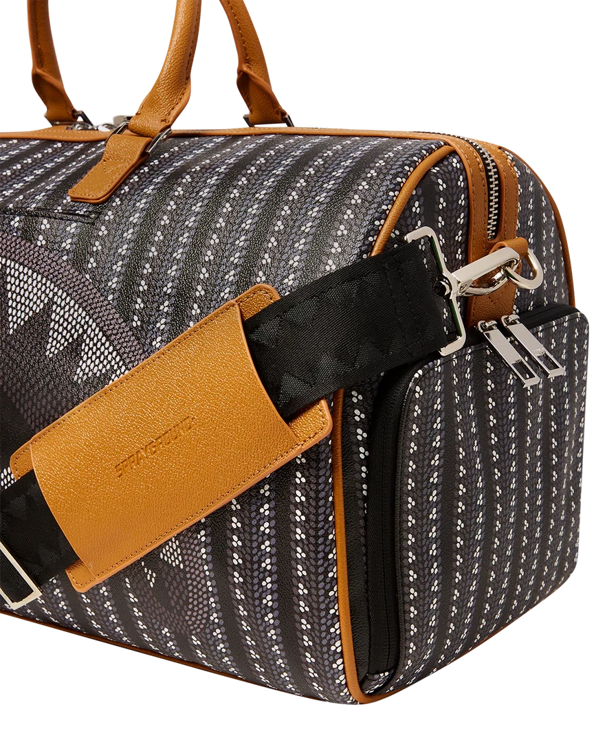 SPRAY GROUND Sprayground Illuchains Duffel Bag - Black / Silver / Brown