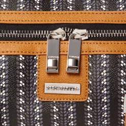 SPRAY GROUND Sprayground Illuchains Duffel Bag - Black / Silver / Brown