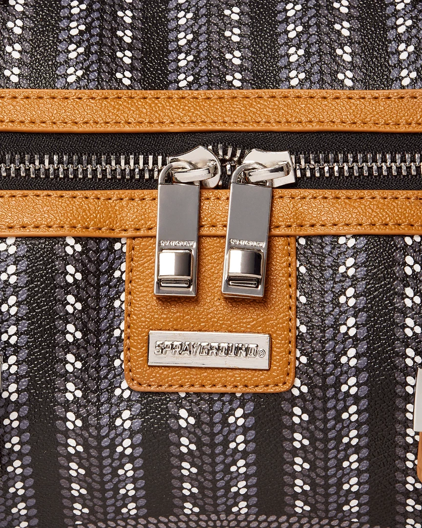 SPRAY GROUND Sprayground Illuchains Duffel Bag - Black / Silver / Brown