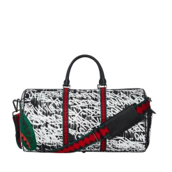 SPRAY GROUND Sprayground Night Night Emperor Duffel Bag - Black / White / Green
