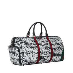 SPRAY GROUND Sprayground Night Night Emperor Duffel Bag - Black / White / Green
