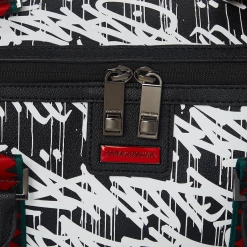 SPRAY GROUND Sprayground Night Night Emperor Duffel Bag - Black / White / Green