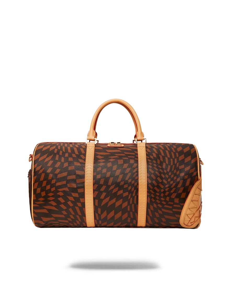 SPRAY GROUND Sprayground Trippy Henny Duffel Bag - Brown / Coffee
