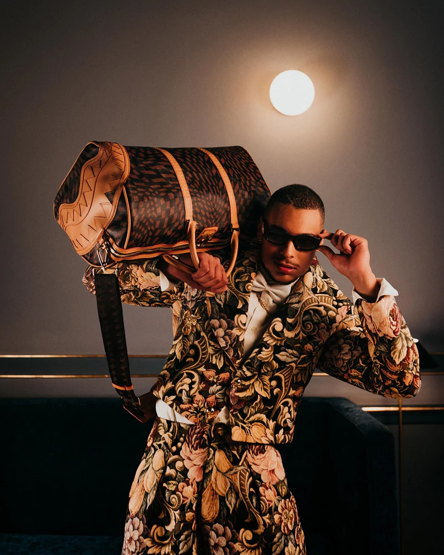 SPRAY GROUND Sprayground Trippy Henny Duffel Bag - Brown / Coffee