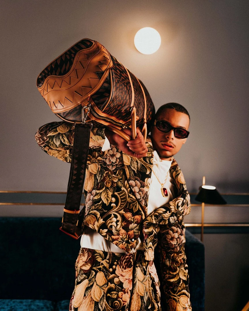 SPRAY GROUND Sprayground Trippy Henny Duffel Bag - Brown / Coffee