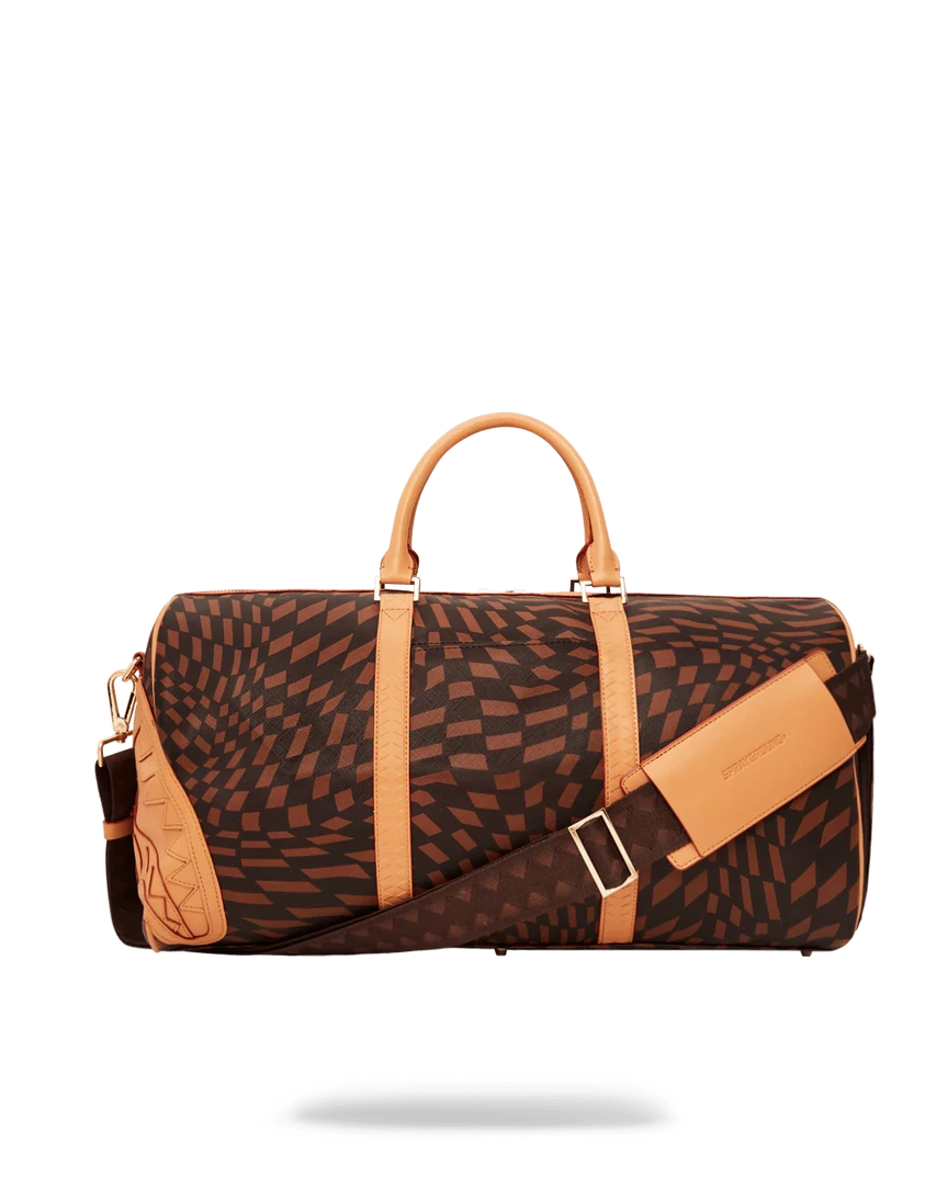 SPRAY GROUND Sprayground Trippy Henny Duffel Bag - Brown / Coffee