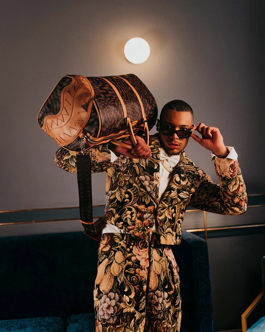 SPRAY GROUND Sprayground Trippy Henny Duffel Bag - Brown / Coffee