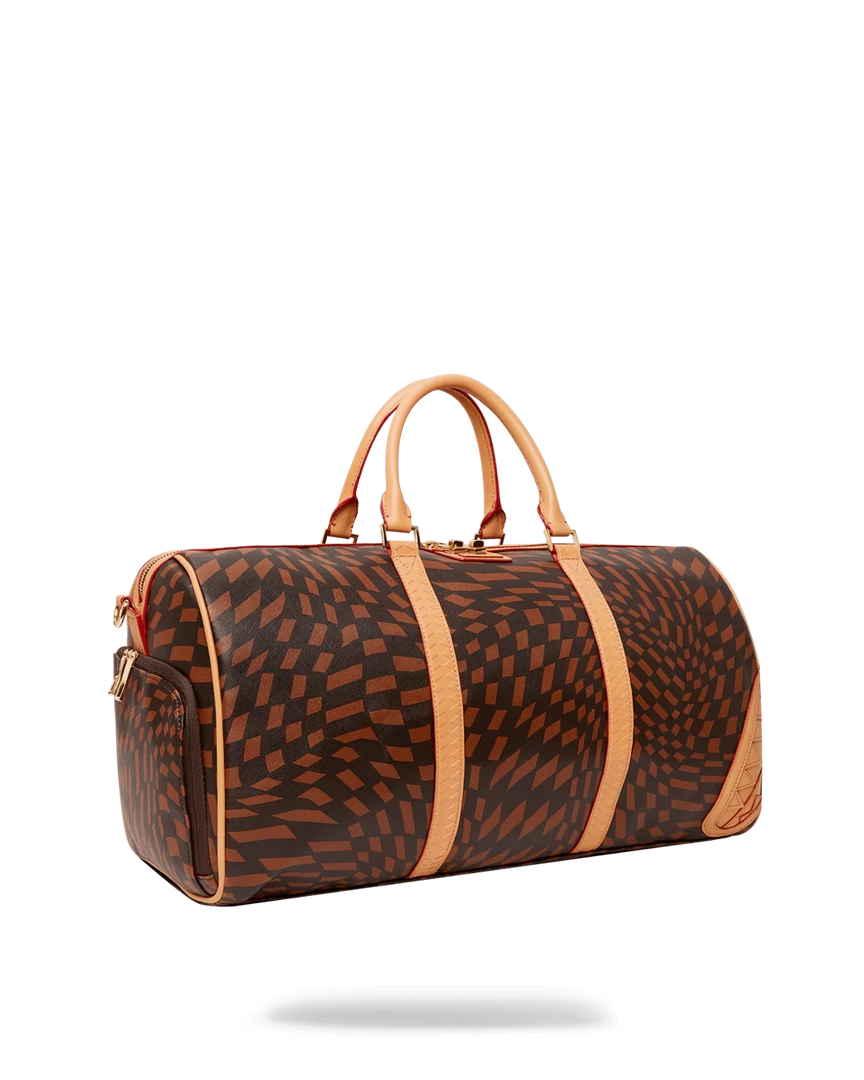 SPRAY GROUND Sprayground Trippy Henny Duffel Bag - Brown / Coffee