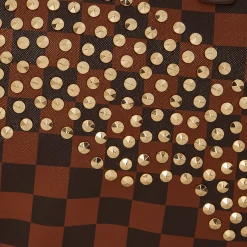 SPRAY GROUND Sprayground Sharks In Paris Polaris Mini Duffel Bag - Brown Check / Gold