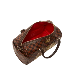 SPRAY GROUND Sprayground Sharks In Paris Polaris Mini Duffel Bag - Brown Check / Gold