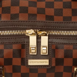 SPRAY GROUND Sprayground Sharks In Paris Polaris Mini Duffel Bag - Brown Check / Gold