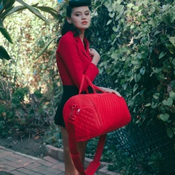 SPRAY GROUND Sprayground Red Riviera Emperor Duffel Bag - All Red