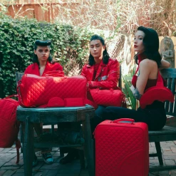 SPRAY GROUND Sprayground Red Riviera Emperor Duffel Bag - All Red