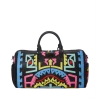 SPRAY GROUND Sprayground A.I. Path To The Future Duffel Bag - Black / Blue / Pink / Yellow