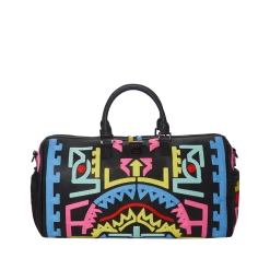 SPRAY GROUND Sprayground A.I. Path To The Future Duffel Bag - Black / Blue / Pink / Yellow