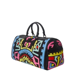 SPRAY GROUND Sprayground A.I. Path To The Future Duffel Bag - Black / Blue / Pink / Yellow