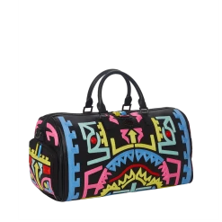 SPRAY GROUND Sprayground A.I. Path To The Future Duffel Bag - Black / Blue / Pink / Yellow