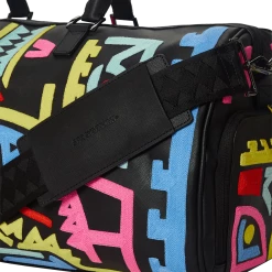 SPRAY GROUND Sprayground A.I. Path To The Future Duffel Bag - Black / Blue / Pink / Yellow