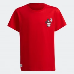 Adidas Kid's Disney Mickey And Friends Tee - Vivid Red