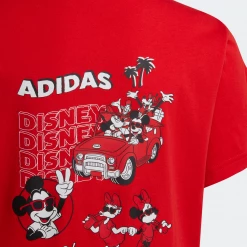 Adidas Kid's Disney Mickey And Friends Tee - Vivid Red