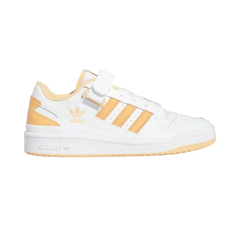 Adidas Men's Forum Low Shoes - Cloud White / Pulse Amber / Orange Rush