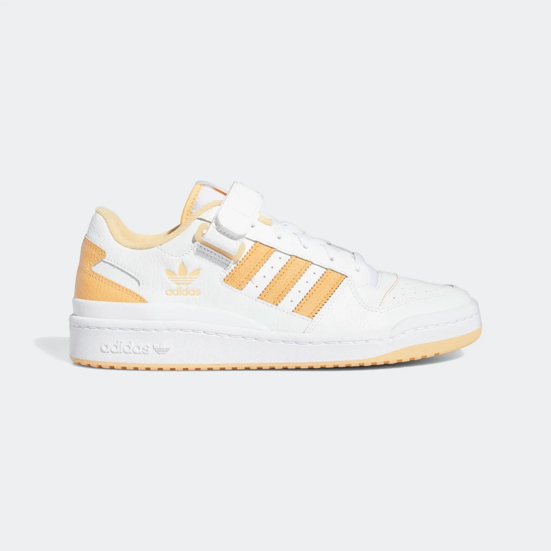Adidas Men's Forum Low Shoes - Cloud White / Pulse Amber / Orange Rush