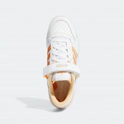 Adidas Men's Forum Low Shoes - Cloud White / Pulse Amber / Orange Rush
