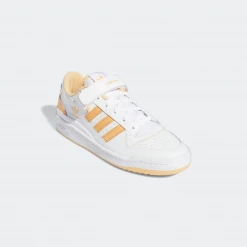 Adidas Men's Forum Low Shoes - Cloud White / Pulse Amber / Orange Rush