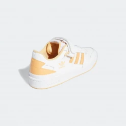 Adidas Men's Forum Low Shoes - Cloud White / Pulse Amber / Orange Rush