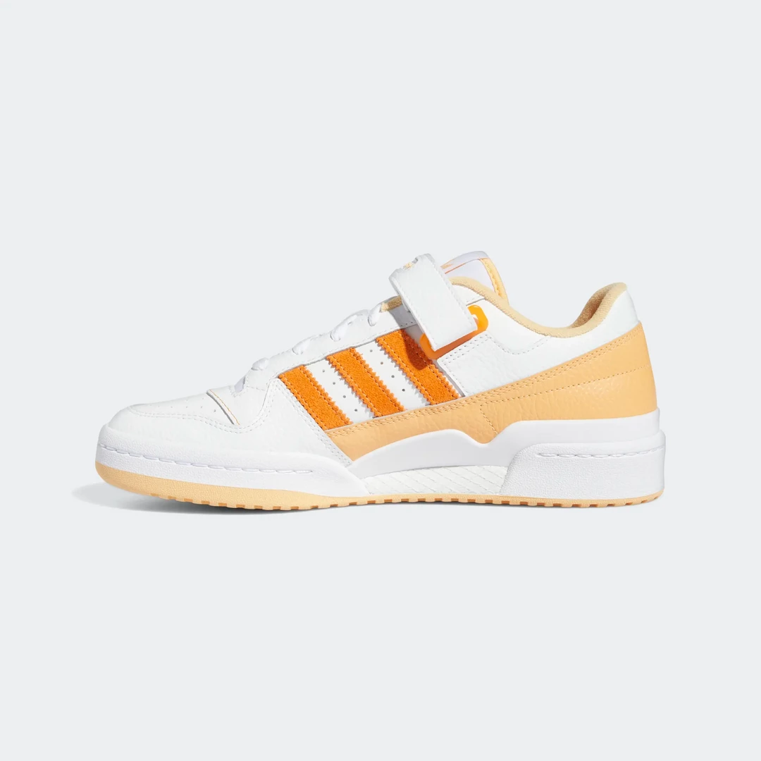 Adidas Men's Forum Low Shoes - Cloud White / Pulse Amber / Orange Rush