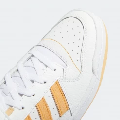 Adidas Men's Forum Low Shoes - Cloud White / Pulse Amber / Orange Rush