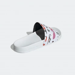Adidas Women's Adilette Slides - Cloud White / Floral